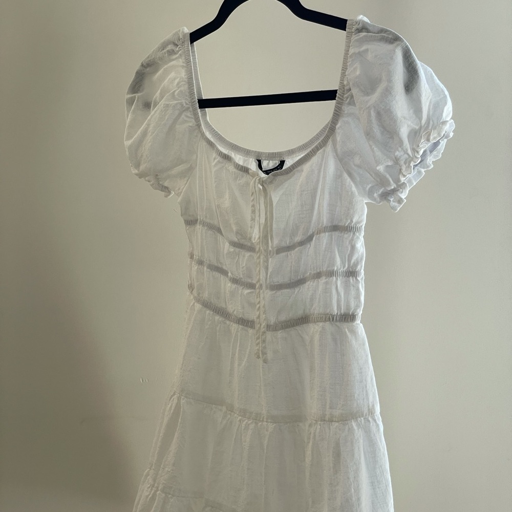 White cottage dress